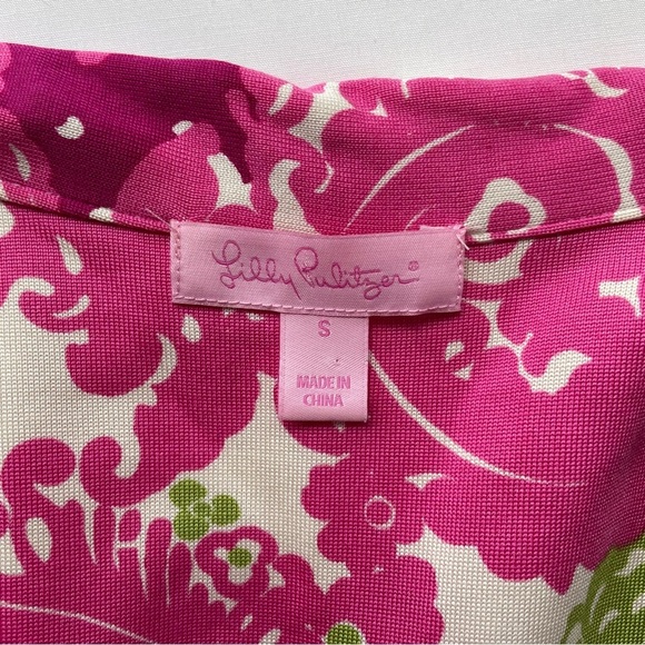 Lilly Pulitzer Blayney Jersey Silk Empire Dress Small - Picture 8 of 10